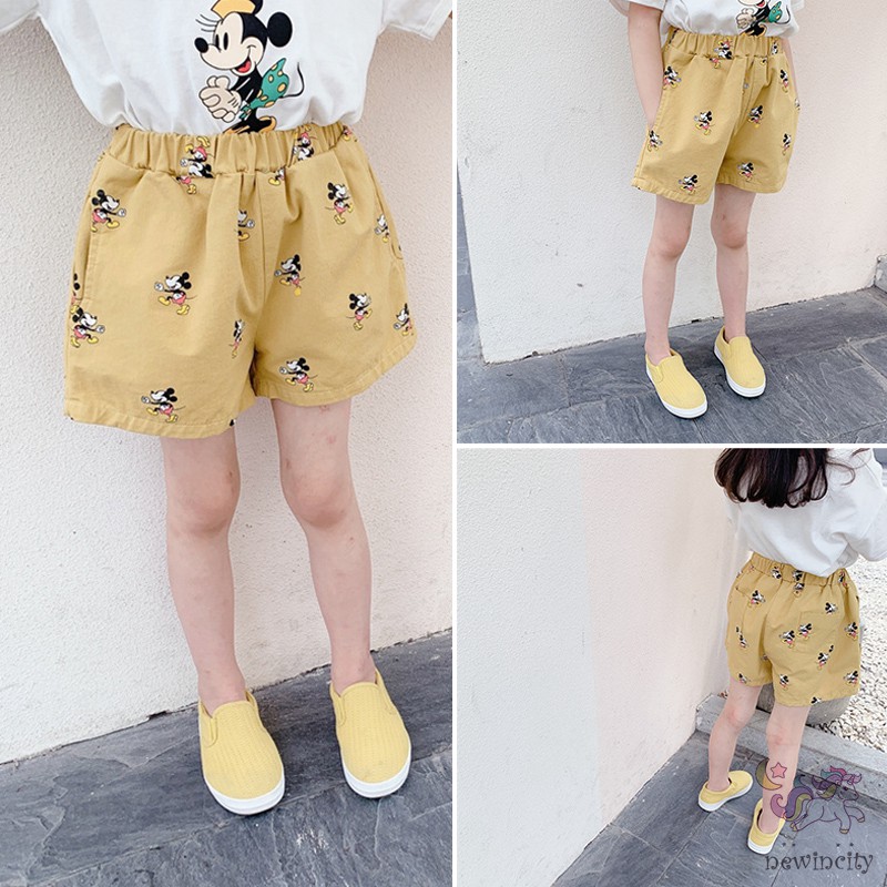 Quần Ngắn Màu Trơn Thời Trang Mùa Hè Cho Bé