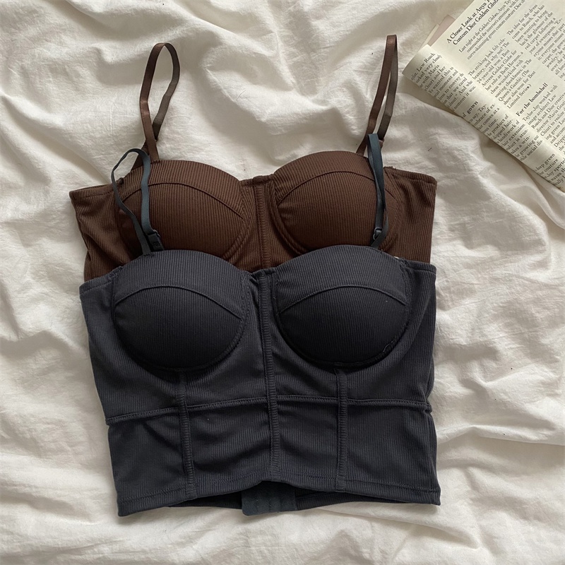 Áo lửng Xiaozhainv không tay 4 màu thời trang quyến rũ cho nữ