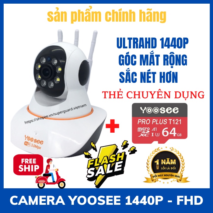 Camera Yoosee 3.0Mpx Siêu Nét Góc Rộng (Chuẩn)