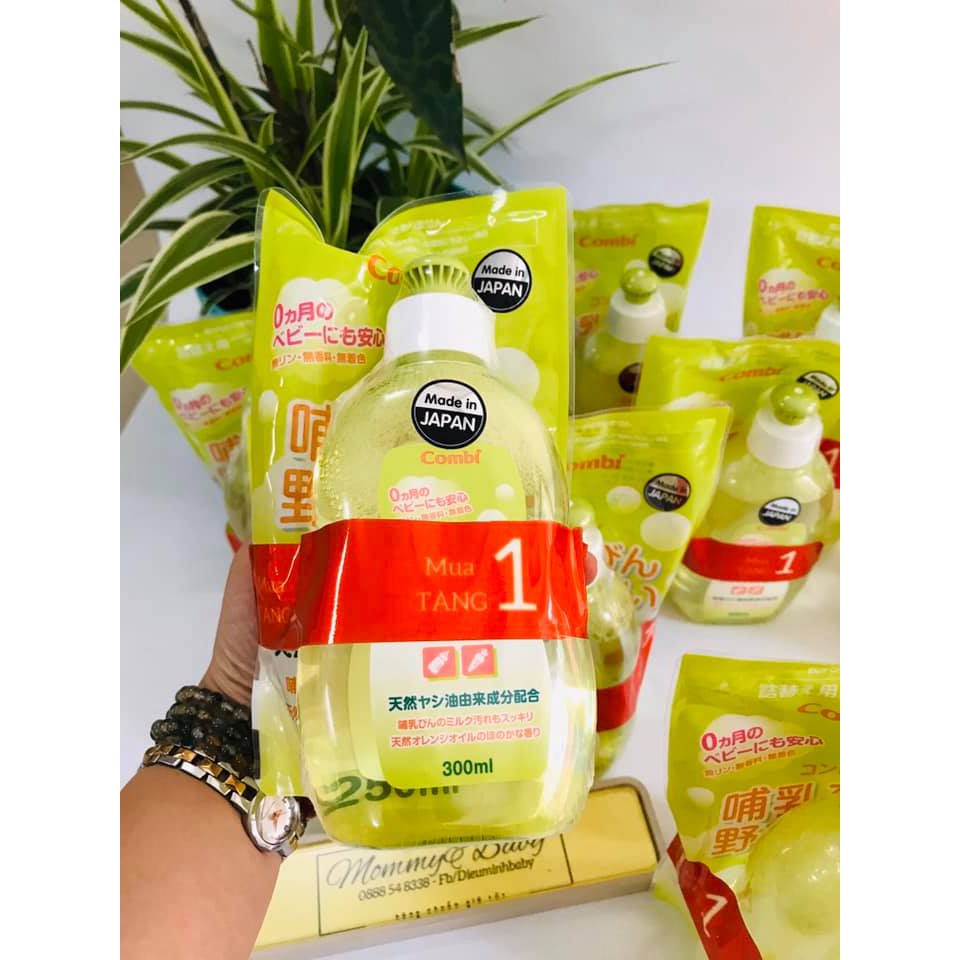 Combo nước rửa bình Combi Nhật Bản