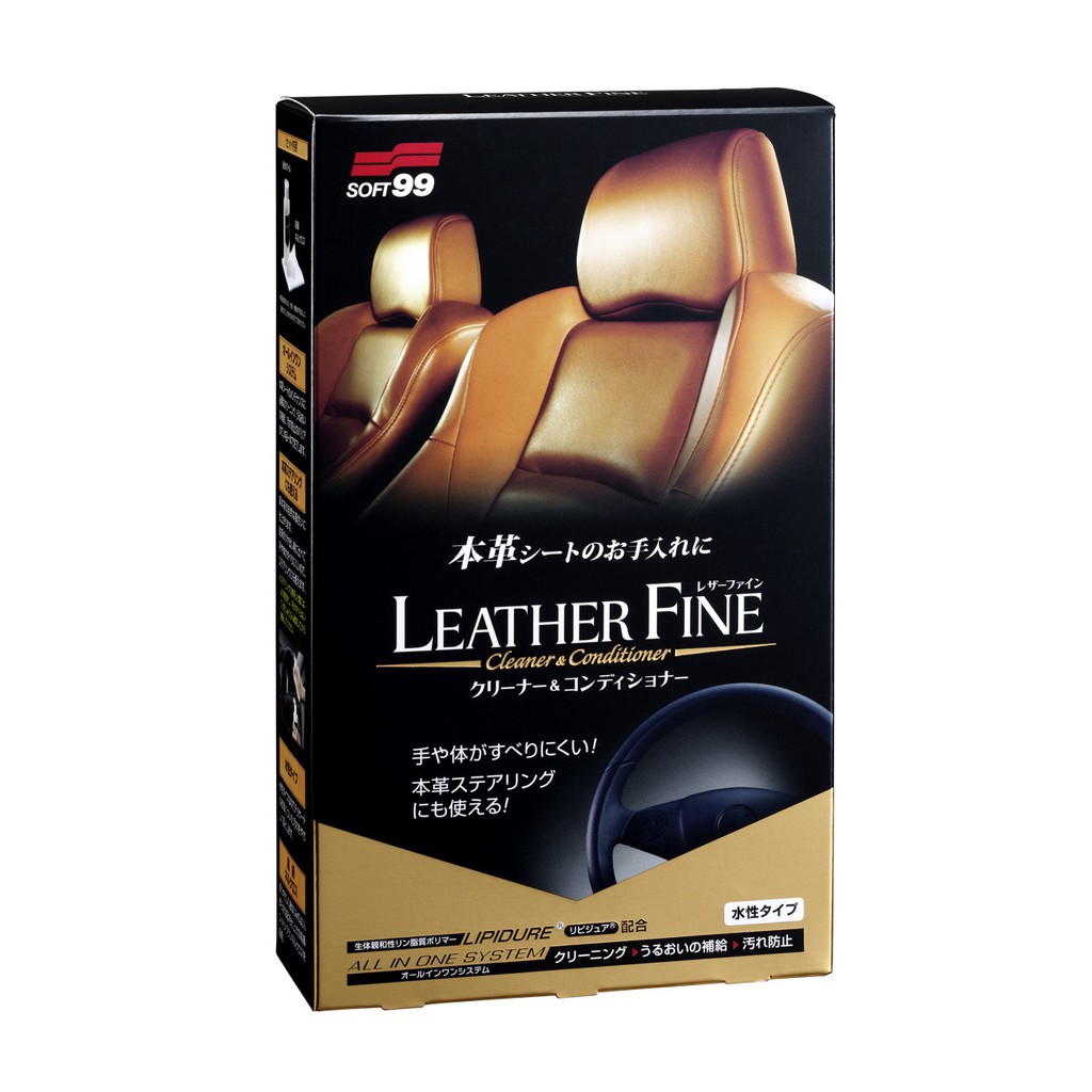 VỆ SINH BẢO DƯỠNG NỘI THẤT GHẾ DA Ô TÔ LEATHER FINE CLEANER L-50 SOFT99 | JAPAN