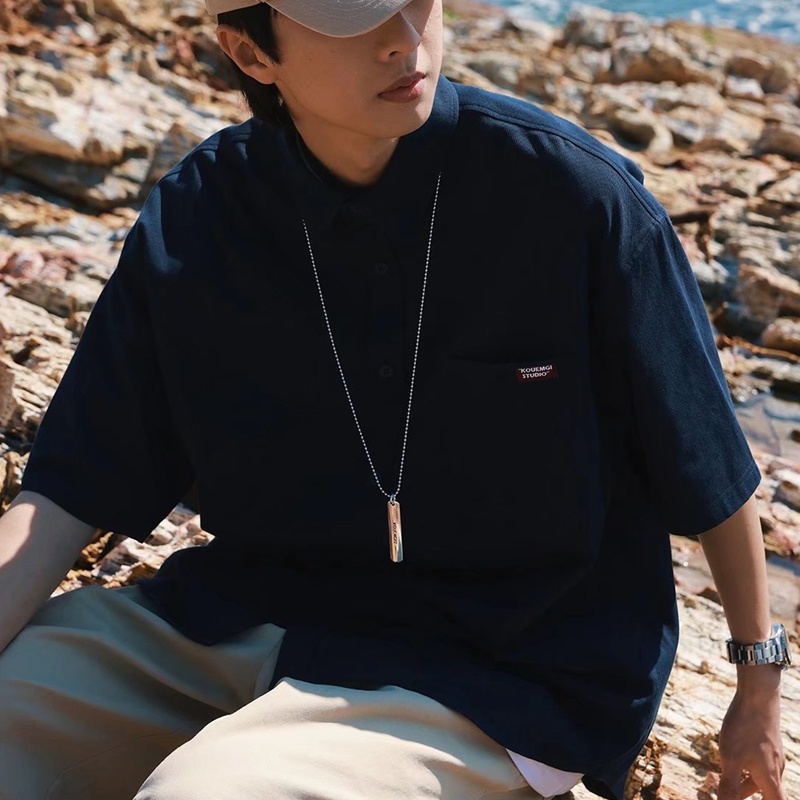 Áo Sơ Mi Dáng Rộng Tay Ngắn Phong Cách Thời Trang Retro Nhật Bản Có Size M-2xl Dành Cho Nam Và Nữ