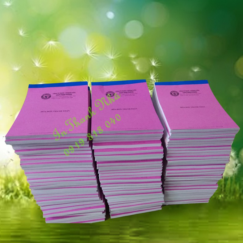 Hóa Đơn bán hàng 10cuốn  (In theo yêu cầu)