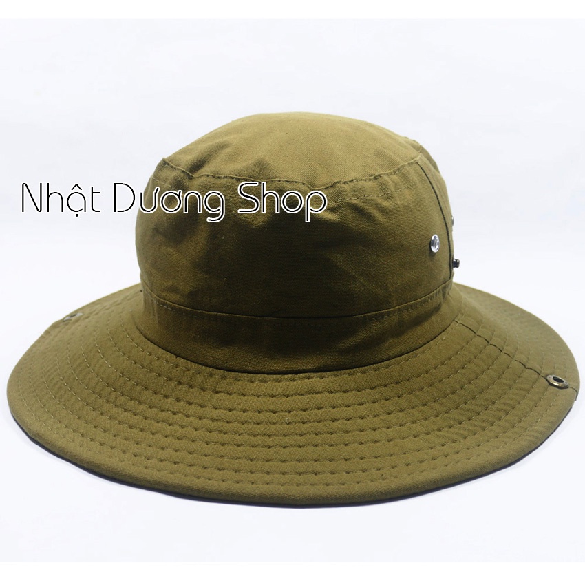 Nón tai bèo, nón bo nam, nón lính mùa hè xanh vành rộng, chống nắng tốt - NBN