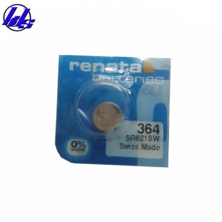 Pin đồng hồ 364 SR621SW Renata silver oxide 1.55V chính hãng Thụy Sĩ - Vỉ 1 viên