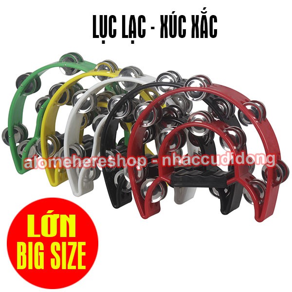 Lục lạc xúc xắc gõ bo nhựa lớn big size (Màu Xanh Dương)