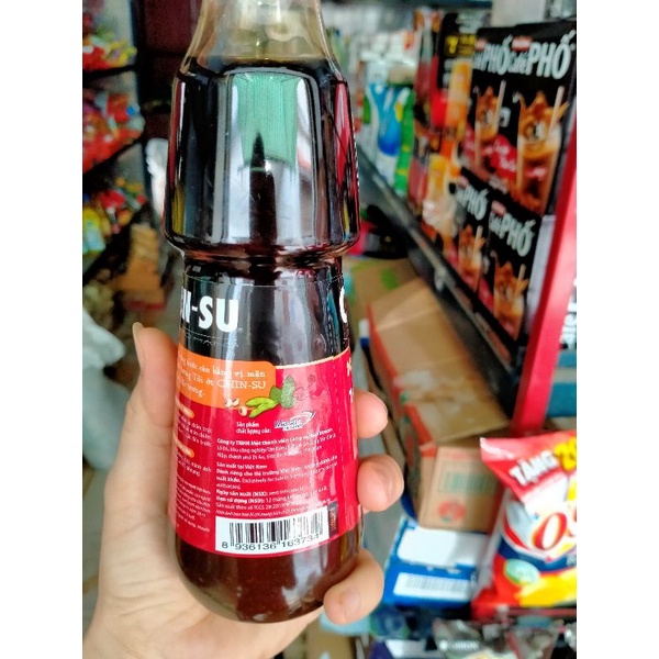 nước tương chinsu tỏi ớt chai 330ml