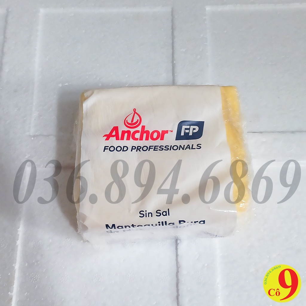 Bơ lạt Anchor, bơ nhạt làm bánh 500g 9BLAC01
