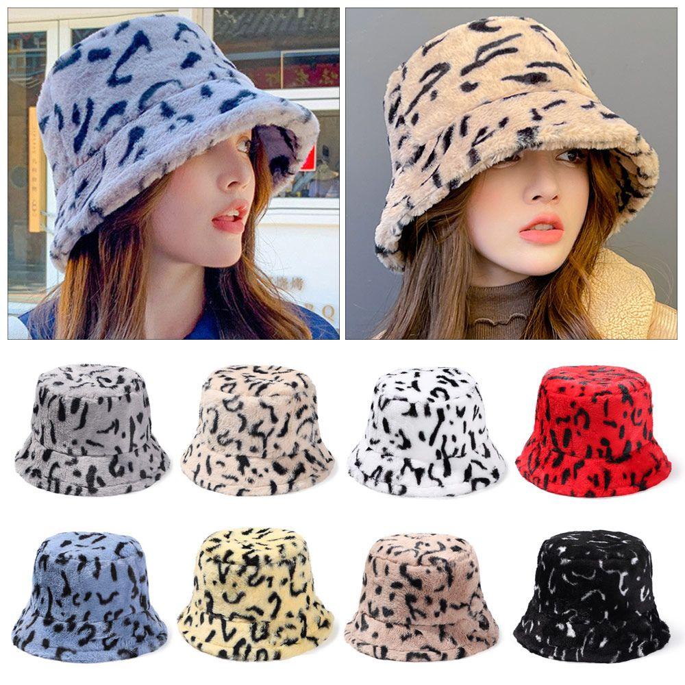 Mũ Bucket Chất Liệu Mềm Mại Giữ Ấm Thời Trang Trẻ Trung Cho Nữ