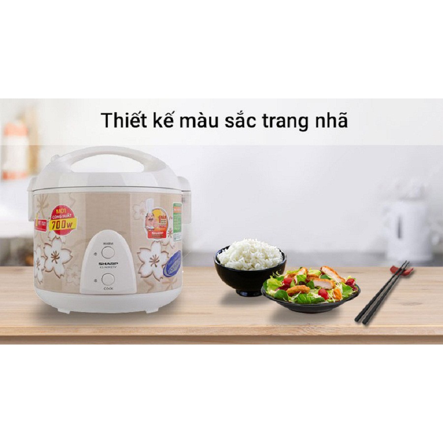 Nồi cơm điện Sharp 1.8l KS-19ETV/191ETV/192ETV - Hàng chính hãng