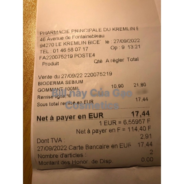 Gel Tẩy Tế Bào Chết Làm Mịn Da Bioderma Sebium Gel Gommant 100ml