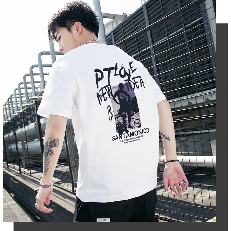 Áo thun phông nam form rộng Familylove - Mẫu áo thun nam tay lỡ PTLOVE chất Cotton 100% cao cấp