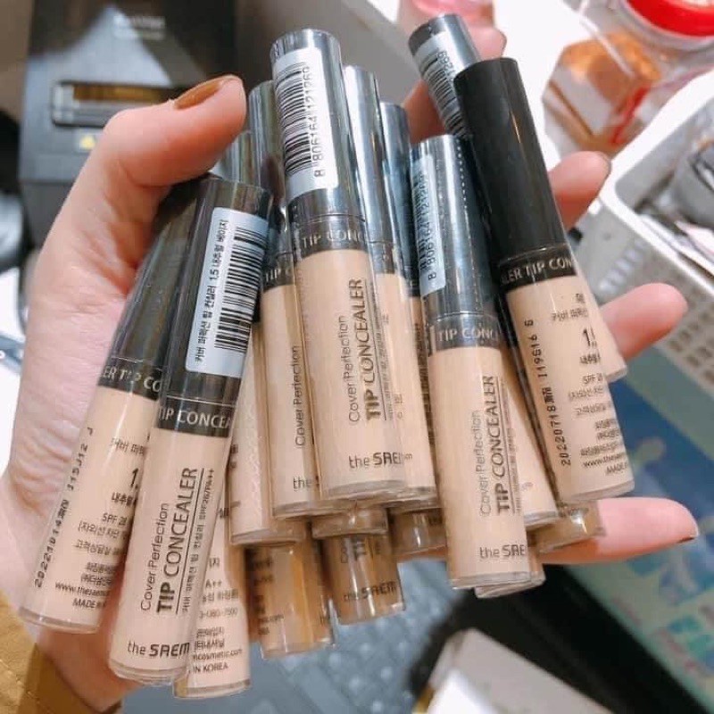 Kem Che Khuyết Điểm The Saem Cover Perfection Tip Concealer SPF28 PA++