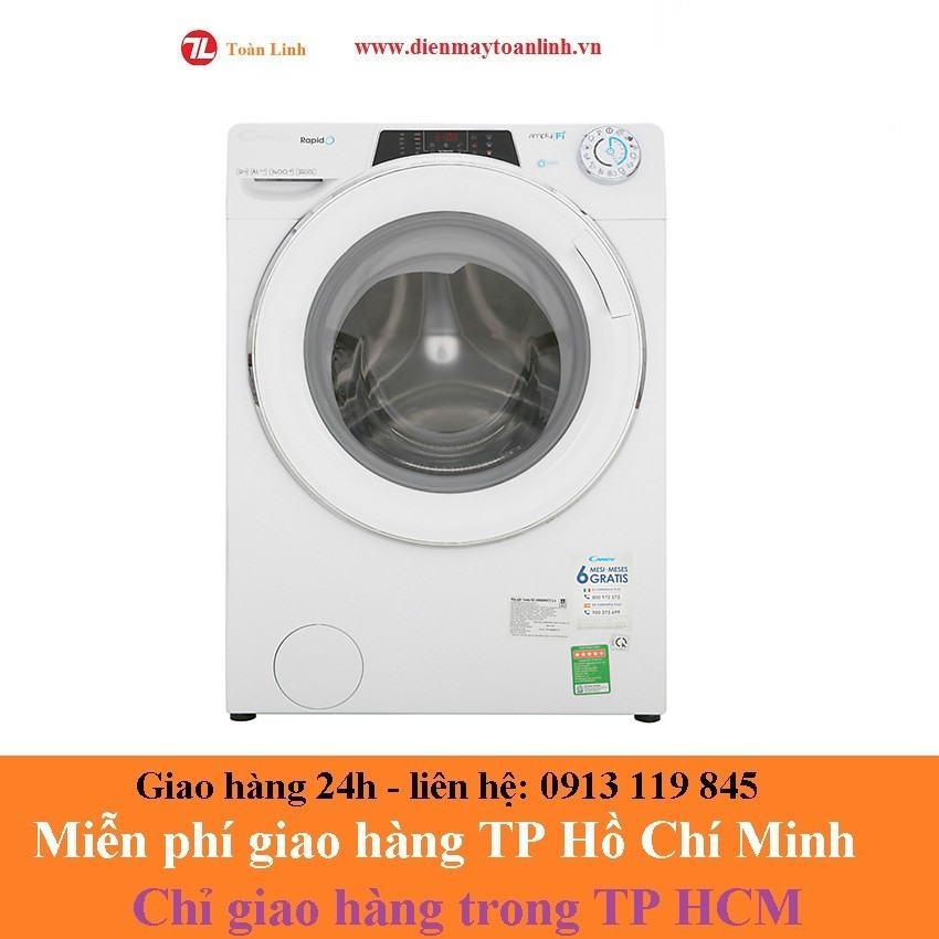 Máy giặt Candy RO 1284DWH7\1-S (8Kg) Wifi Bluetooth ( dòng Rapido)