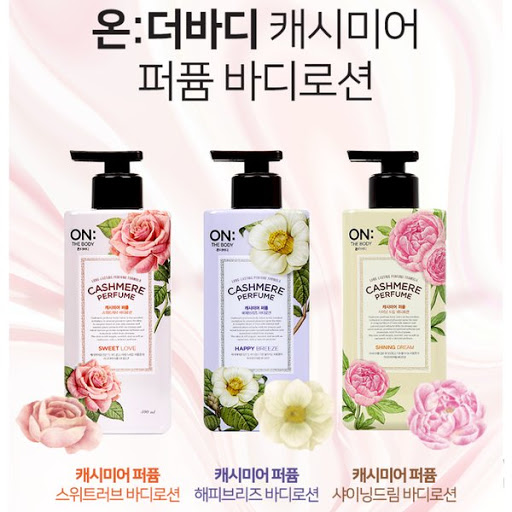 Dưỡng thể trắng mịn da On The Body Cashmere Perfume Shining Dream Hàn Quốc 400ml