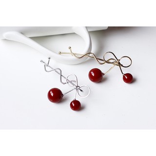 [Chỉ thanh toán với AirPay] Kẹp tóc nơ 2 trái cherry đỏ xinh xắn