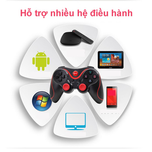 Tay Cầm Chơi Game X3 T3 Bluetooth Cho Smartphone, PC, Laptop, Android, IOS, Windows