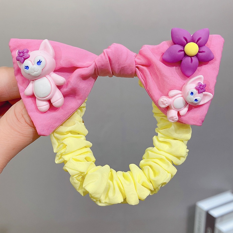 Dây Cột Tóc Cao Su Họa Tiết Hoạt Hình Doraemon Winnie Lotso CMX2 Cho Bé Gái