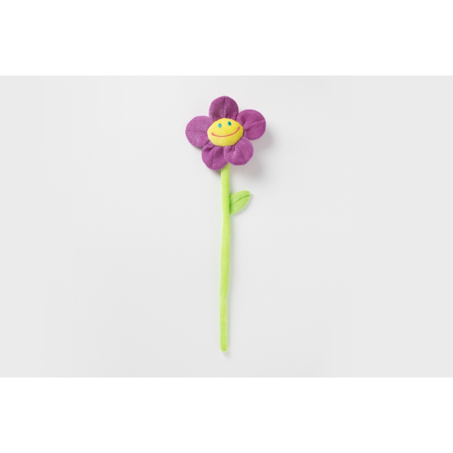 Nhánh Hoa Hướng Dương ARTBOX Hàn Quốc Hình Mặt Cười Màu Tím 45cm