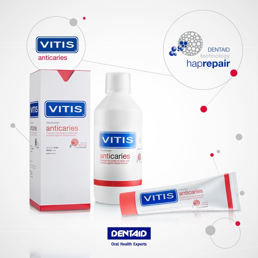 Kem đánh răng ngăn ngừa sâu răng,tái tạo men răng Vitis Anticaries 100ml