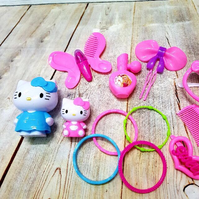 Túi Xách Đồ Chơi Hello Kitty Trang Điểm Làm Đẹp & Cắt Hoa Quả Dễ Thương Cho Bé Gái