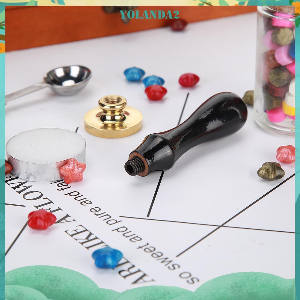 Tay Cầm Gắn Con Dấu Bằng Gỗ Phong Cách Cổ Điển