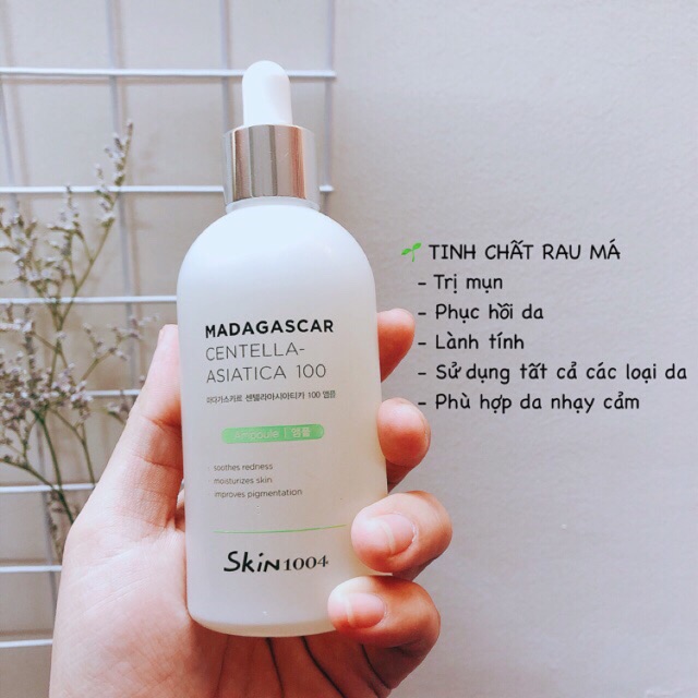 Skin1004 - Tinh Chất Giảm Mụn Rau Má, Phục Hồi Da Madagascar Centella 100ml