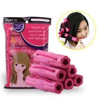 Lô tóc 💓FREESHIP💓 Bộ 6 ông lô uốn tóc tự dính tháo rời, dễ dàng uốn tóc mà không tốn thời gian - Phụ kiện tóc 7864