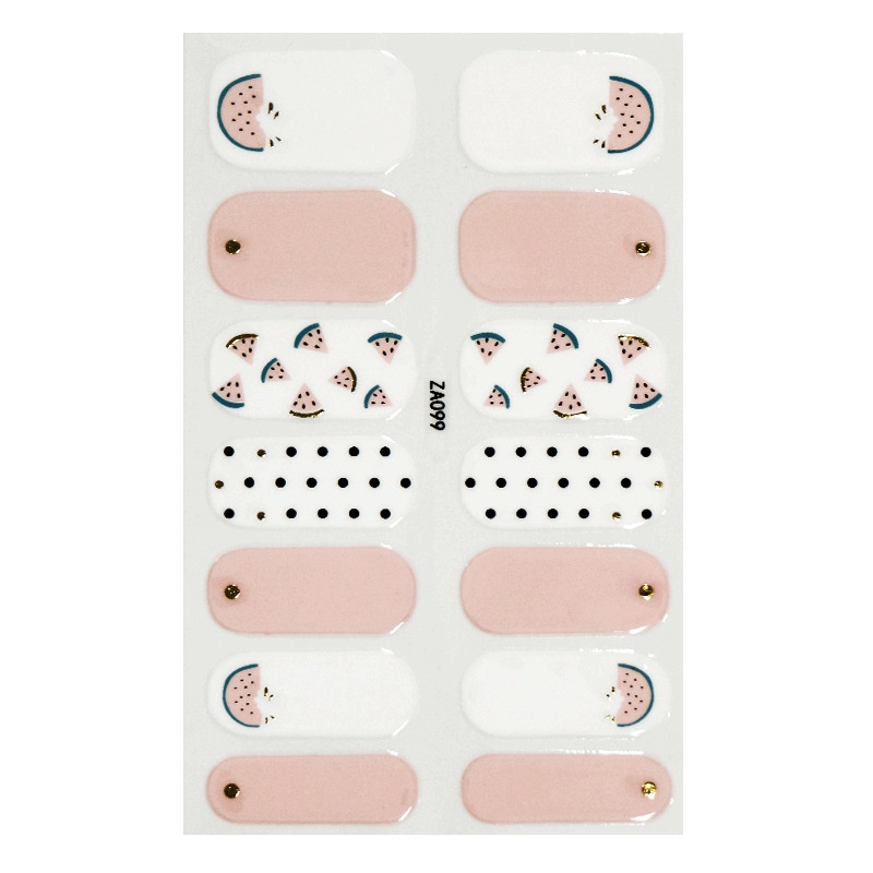 Miếng Dán Trang Trí Móng Tay 3d Toàn Diện Chống Thấm Nước