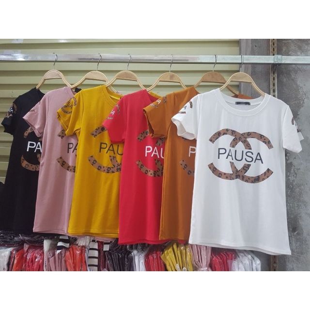 áo phông cổ tròn in chữ ( Chỉ Bán Màu Đen )