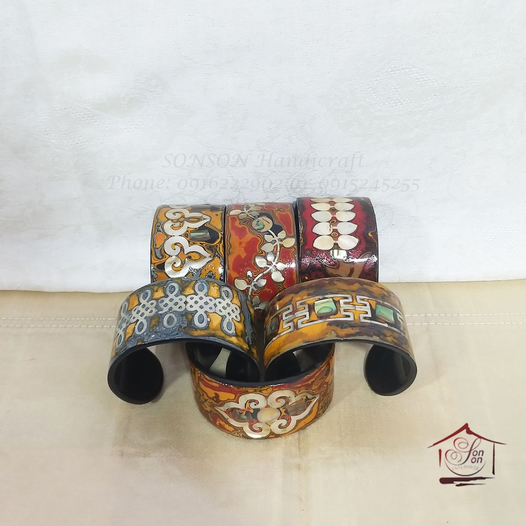 Vòng Tay Nữ Sơn Mài Thủ Công Cao Cấp Phong Cách Bohemian