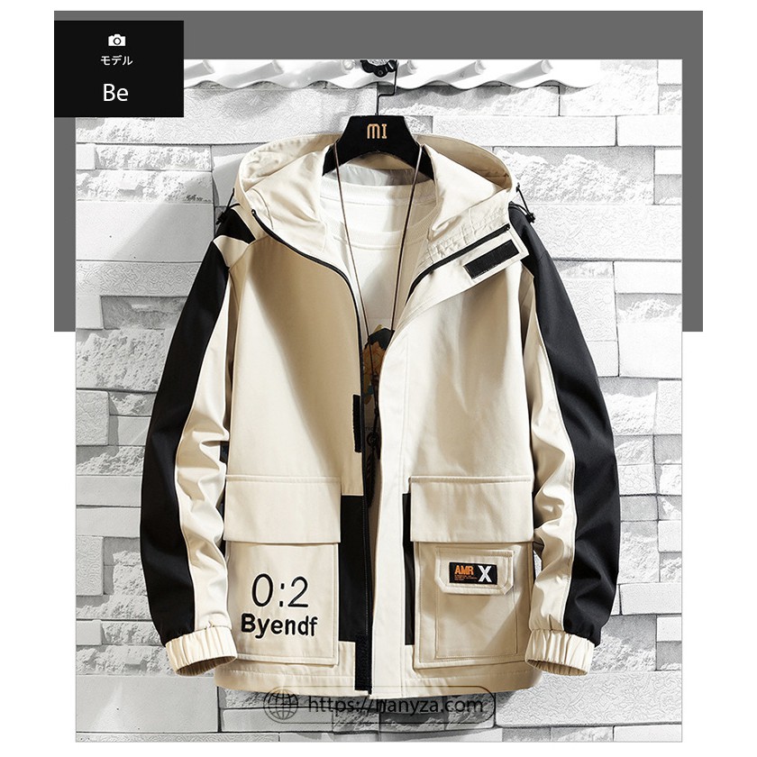 Áo khoác nam phối màu kèm mũ Danny the Bull JK8817