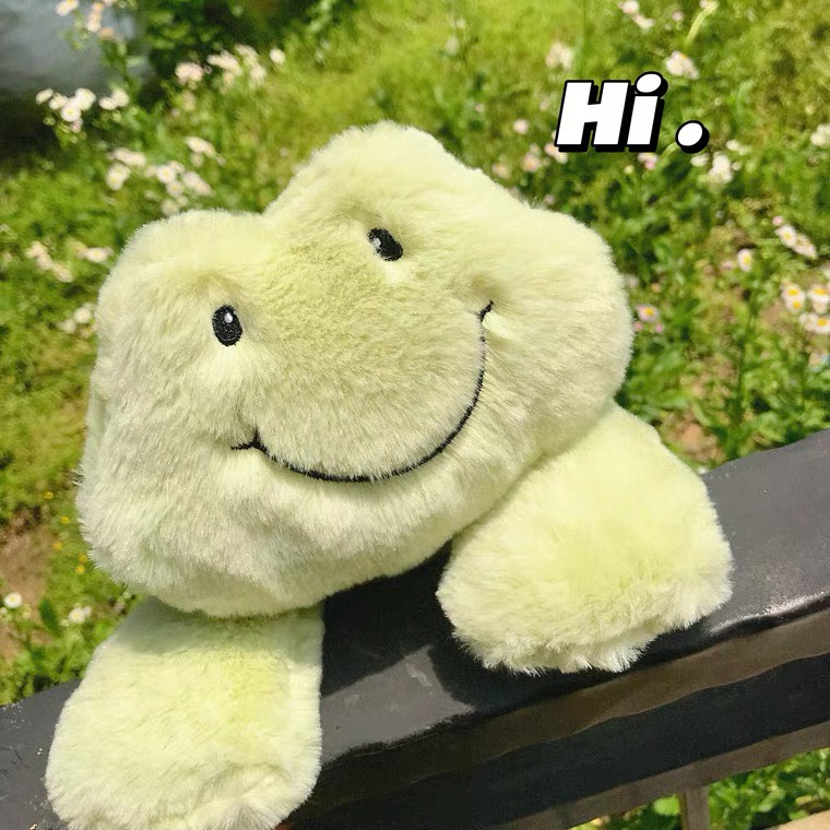 🐸🐸Chú vịt chú ếch nhồi bông đáng yêu với bộ lông mềm mại, Thú Nhồi Bông 40cm Mềm Mại Thoải Mái Ngủ Gối Vịt Chú Ếch Con Chó Quà Tặng Cho Bé