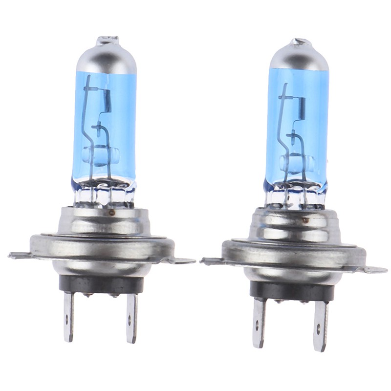 Set 2 Bóng Đèn Halogen H7 55w 12v 6000k Cho Đèn Pha Xe Ô Tô