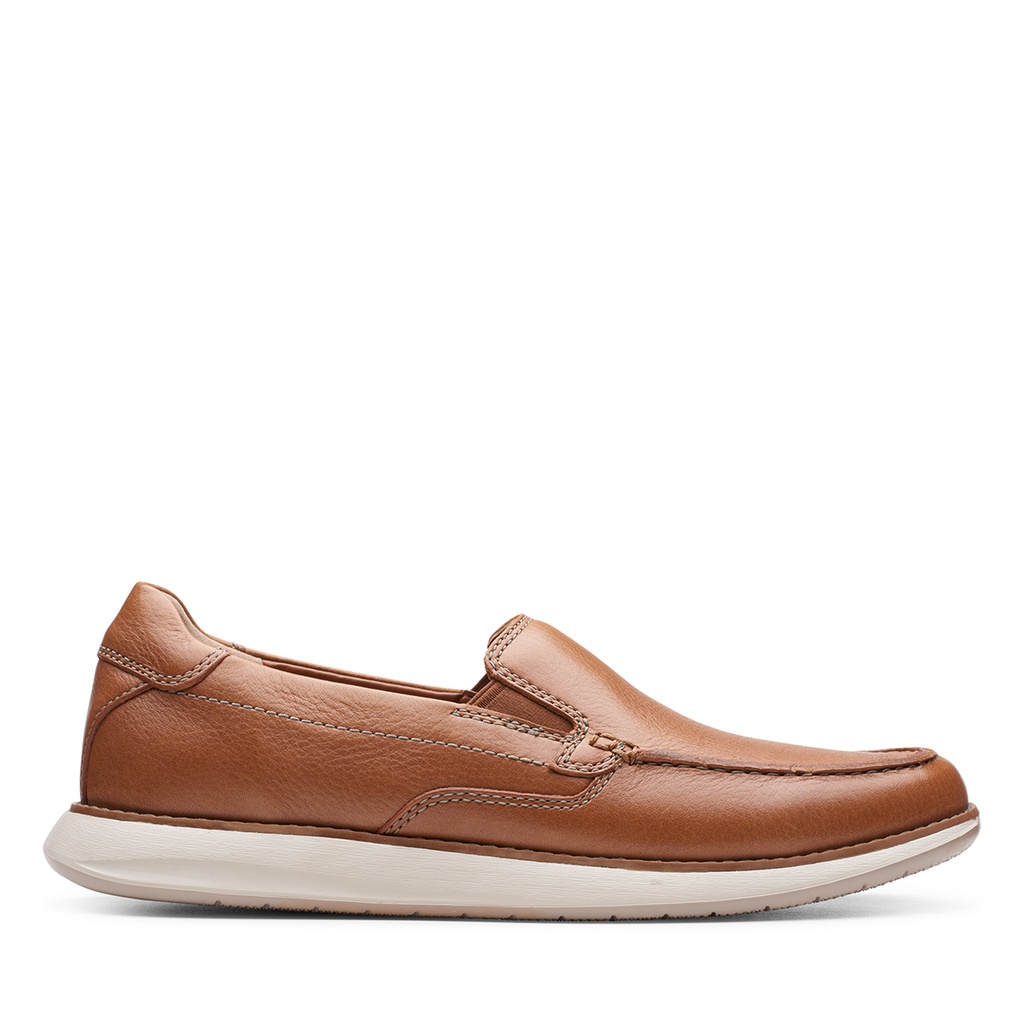 Giày Da lộn Nam CLARKS Un Pilot Step Màu Navy và Tan