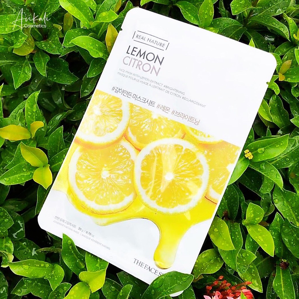 Mặt Nạ Giấy The Face Shop Real Nature Lemon Face Mask Chanh