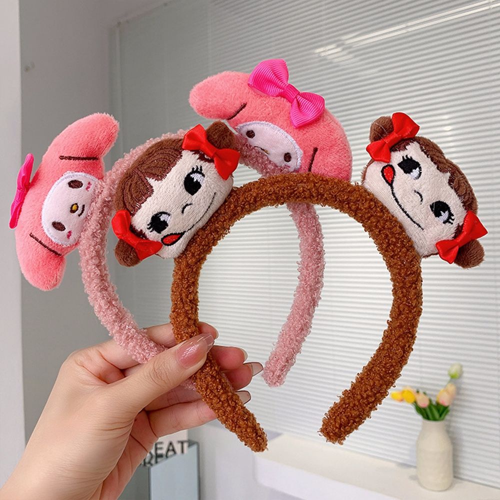 Băng đô cài tóc rửa mặt Hình Gấu / Cún Nhồi Bông Mềm Mại Phong Cách Hàn Quốc Ngọt Ngào Cho Nữ