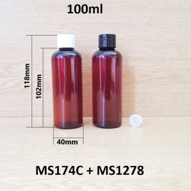 Chai Chiết Mĩ Phẩm ❤ GIÁ TỐT NHẤT ❤ Chai nhựa pet Nắp Vặn đen 20ml,30ml,50ml,100ml chiết mỹ phẩm , phụ kiện du lịch