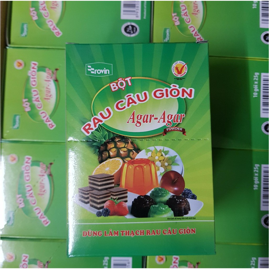 Bột rau câu giòn hiệu Hoàng Yến 10 gói 250g