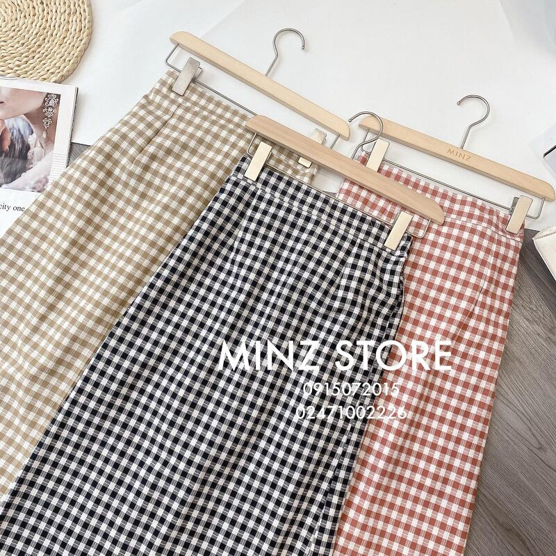 [Mã SKAMCLU7 giảm 10% tối đa 50K đơn 0Đ] Chân váy kẻ caro cạp chun sau #2116 (3 màu) | BigBuy360 - bigbuy360.vn