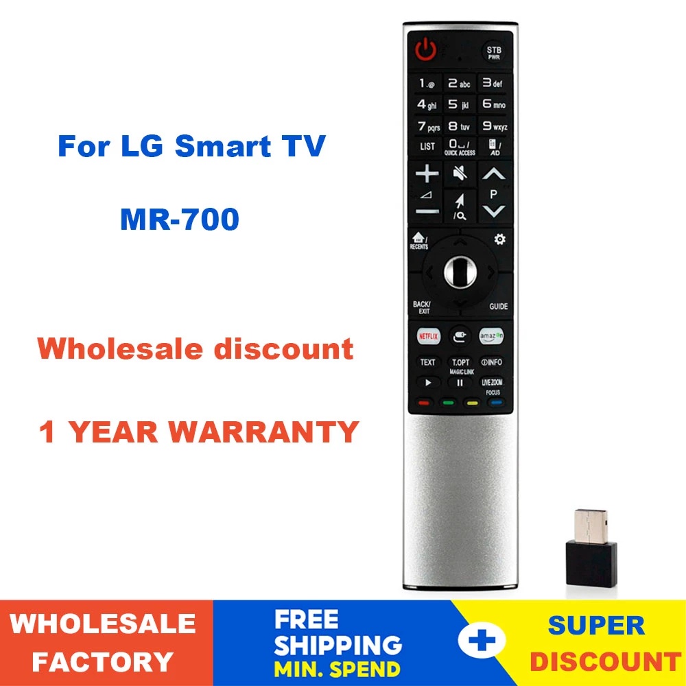 Điều Khiển Từ Xa Thay Thế Chuyên Dụng Cho LG Smart TV MR-700 AN-MR700 AN-MR600 AKB75455601 Giày Akbb AKB Năng Động Cá Tính Thời Trang75455602 Giày OLED65G6P-U Với Netflxxx