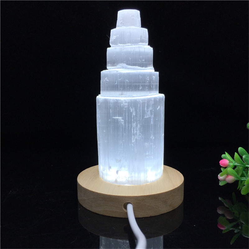 Tháp và thanh ĐÁ THANH TẨY SELENITE Loại đẹp