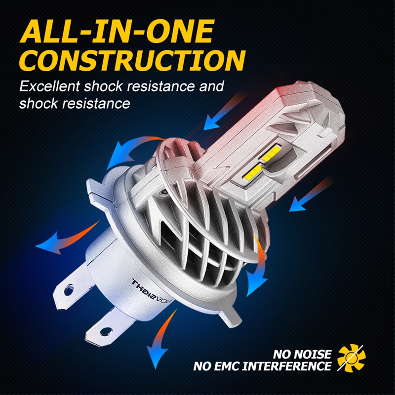 Đèn pha NOVSIGHT H4 LED 5000LM 6000K 25W cho xe mô tô