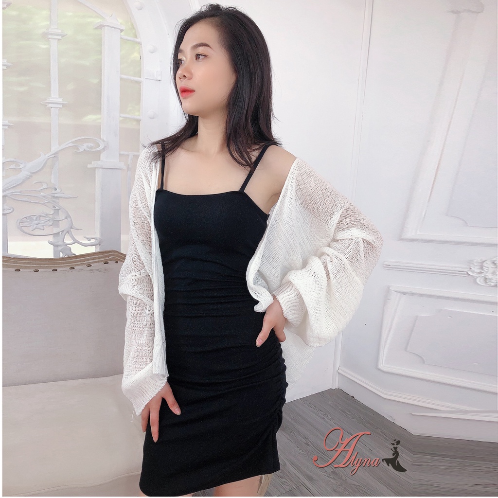 Áo Cadigan Len mỏng siêu xinh