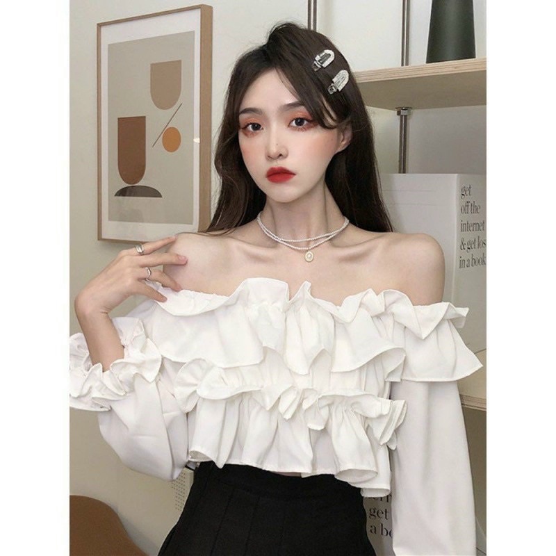 Áo tiểu thư XẾP TẦNG QT nữ bánh bèo sẽy nữ // Thiên Yết