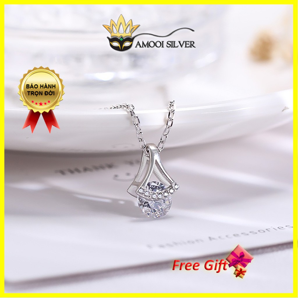 Dây chuyền bạc S925 giọt nước - Amooi Silver AD80