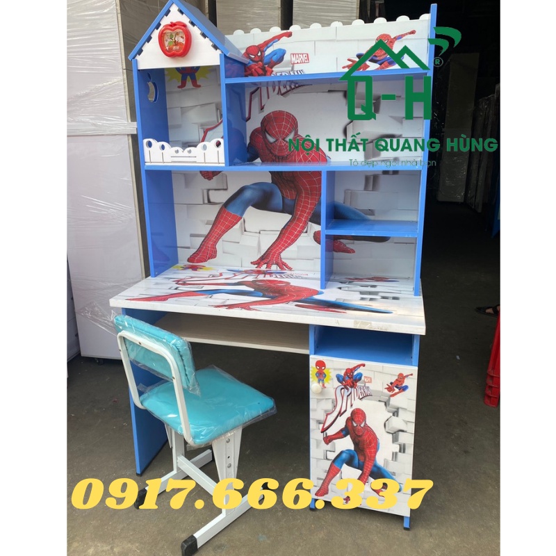 BÀN HỌC SINH NHỰA ĐÀI LOAN IN 3D SIÊU NHÂN NHỆN 1MX1M73X45CM DÀNH CHO BÉ TRAI