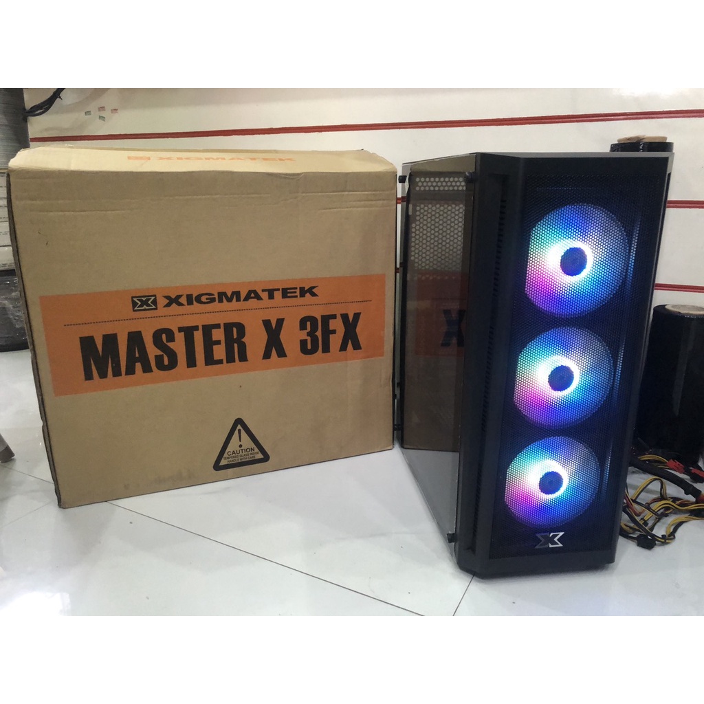 Vỏ Case(vỏ máy tính) Xigmatek Master X 3FX - 3 Fan RGB Lắp Sẵn - Mới Chính Hãng Mai Hoàng