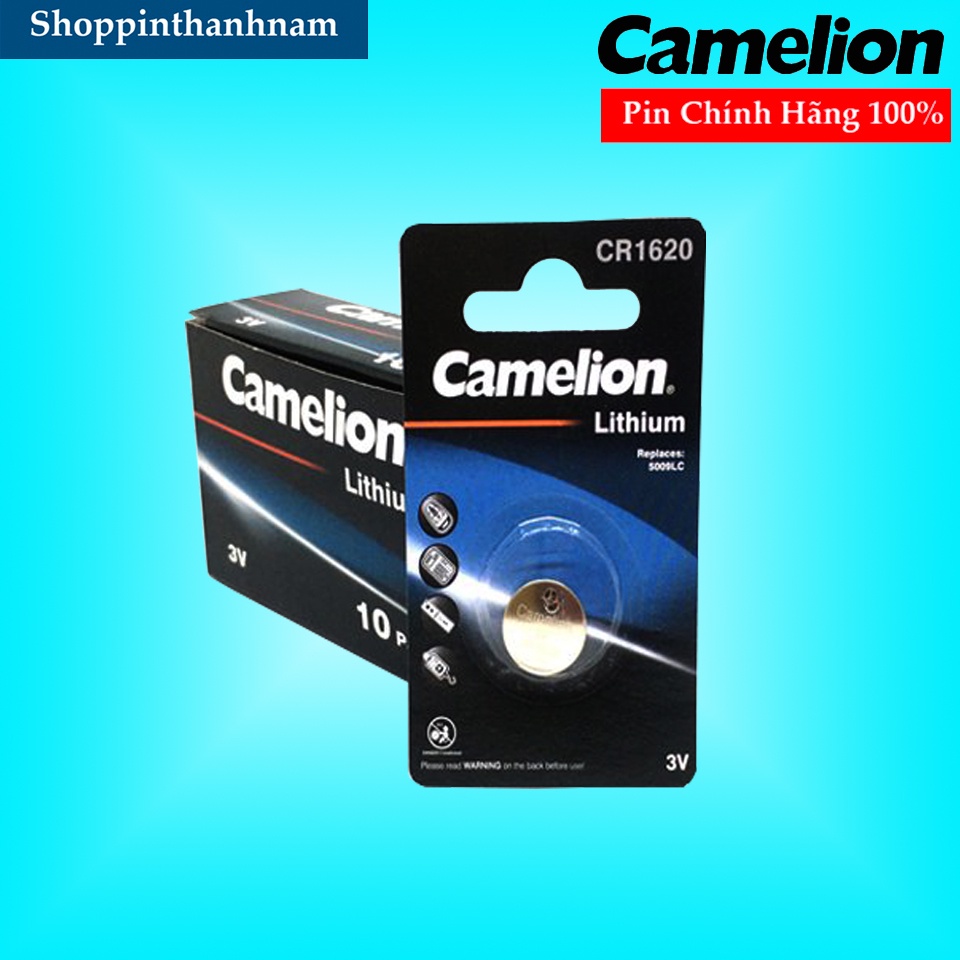 Pin CR1620 Camelion Lithium 3V Vỉ 1 Viên Cao Cấp