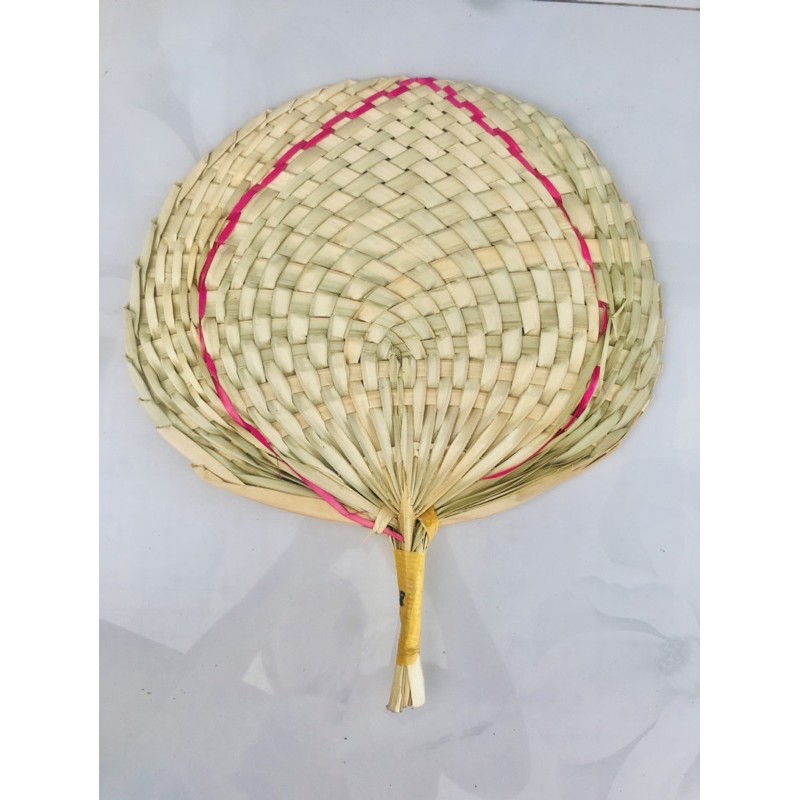 QUẠT CẦM TAY BẰNG LÁ CỌ ĐAN